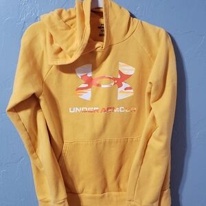 Under Armour yellow hoodie